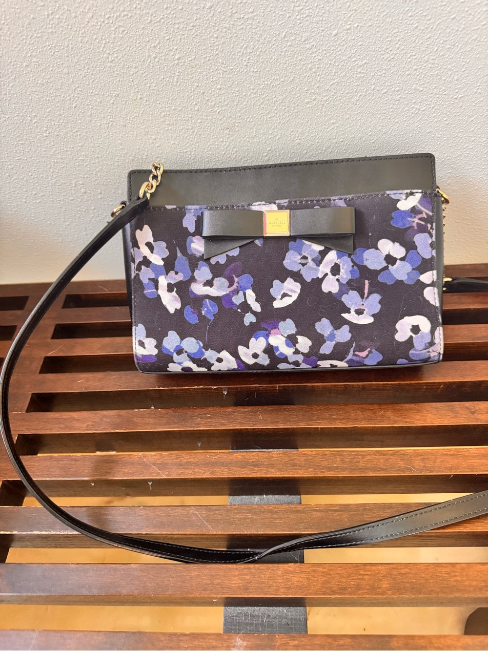 Kate Spade Floral & Leather Purse